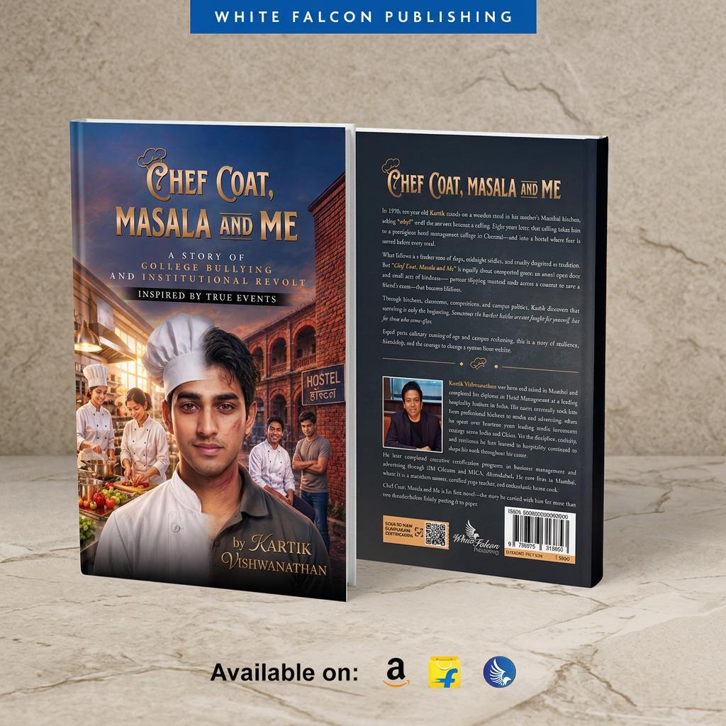Chef Coat, Masala and Me — front and back covers